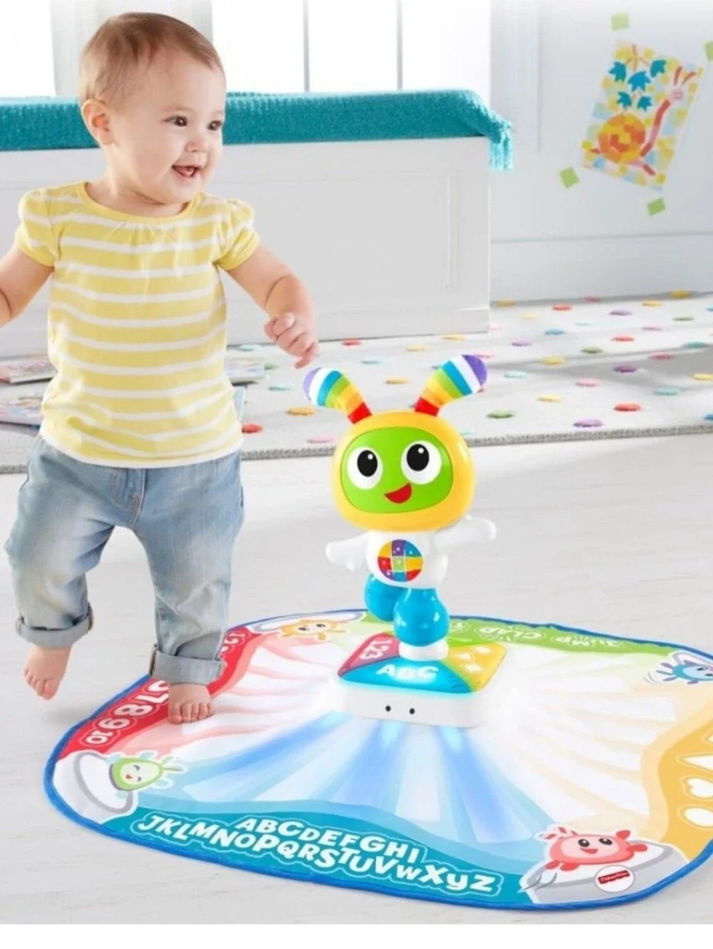 Fisher-Price Rainbow BeatBo Light-Up Learning Mat - Toddler Toy